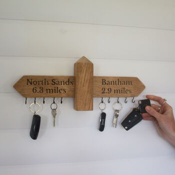 Wooden Key Hanger For Wall, 4 of 8