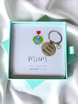 Personalised Best Mum Ever Key Ring With Gift Box, 3 of 5