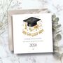 Funny Gold Graduation Card For Him, Son, Grandson, thumbnail 2 of 3