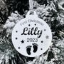 Personalised Baby's First Christmas Bauble, thumbnail 4 of 12