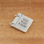 Personalised Romantic Valentines Keepsake Mini Folding Pewter Card, thumbnail 3 of 6