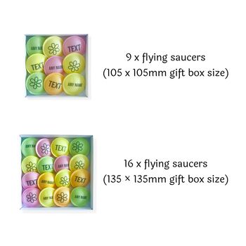 Personalised Happy Birthday Flying Saucers Gift Box, 4 of 6