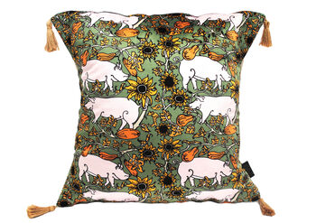 The Country Pig Eco Friendly Cushion, 2 of 4