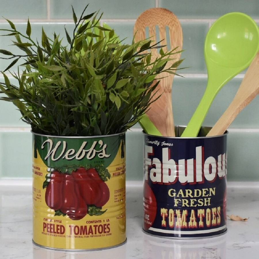 A Set Of Two Retro Tomato Storage Tins By Frolic and Cheer