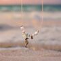 Beaded Gold Seahorse Layering Necklace, thumbnail 1 of 4