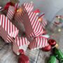 Four Small Candy Cane Stripe Cracker Shaped Boxes, thumbnail 4 of 5