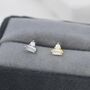 Baguette And Round Cz Stud Earrings Sterling Silver, thumbnail 7 of 12