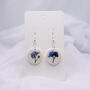 Forget Me Not Porcelain Style Polymer Clay Earrings, thumbnail 10 of 11