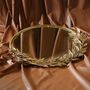 Handcrafted Olive Branch Gold Mirror, thumbnail 1 of 2