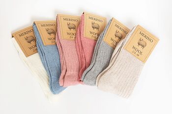 Women's Merino Socks, 100% Merino Wool, Soft And Warm, 3 of 9