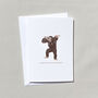 Safari Print Baby Muslin Gift Set With Card, thumbnail 7 of 10