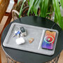 Leather Vanity Tray And Wireless Phone Charger, thumbnail 4 of 12