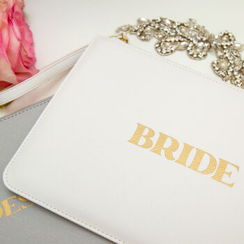 The Bride Bridal Wedding Clutch Bag, 4 of 6