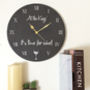 Personalised Slate Clock 'Time For Wine', thumbnail 2 of 2