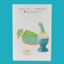 Contemporary Egg And Fingers Birthday Card, thumbnail 2 of 2