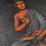Meditating Buddha Statue Cushion Cover, thumbnail 2 of 7