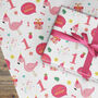 Flamingo 1st Birthday Wrapping Paper, thumbnail 2 of 3