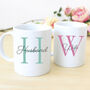 Initial Names Husband And Wife Personalised Mug Set By Chips Sprinkles Notonthehighstreet Com