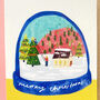 Festive Snow Globe Christmas Greeting Card, thumbnail 3 of 3
