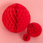 Red Honeycomb Party Decorations, thumbnail 1 of 4