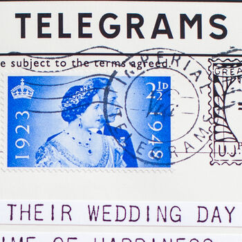 25th Wedding Anniversary Telegram Card, 6 of 12
