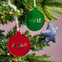 Personalised Frosted Bauble Decoration, thumbnail 7 of 7