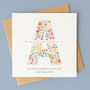 Personalised Christening Card – Any Letter, thumbnail 2 of 6