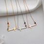 'My Faith, My Family' Birthstone Cross Necklace, thumbnail 6 of 10