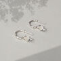 Divinity Princess Opal Hoops Silver/Gold Plated, thumbnail 1 of 8