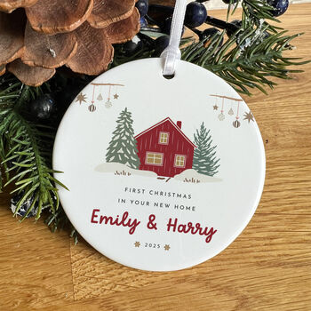 First Christmas In New Home Ceramic Ornament, 7 of 7
