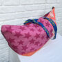 Vintage Ikea Bag Pink Stars, Stripes And Check Fabric, thumbnail 2 of 8