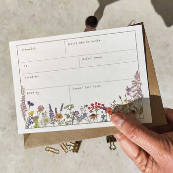 Cottage Garden Ready To Write Invitations, 7 of 7