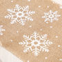Christmas Crafts Jute Snowflake Table Runner, thumbnail 3 of 6