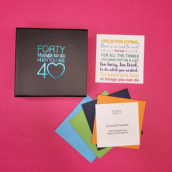 Forty Things To Do When You Are 40, 2 of 8