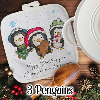 Personalised Cute Christmas Gift Pot Holder / Grab, 12 of 12