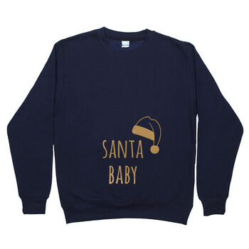 'Santa Baby' Mum To Be Christmas Jumper Sweatshirt, 10 of 10