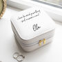 Personalised White Travel Jewellery Case, thumbnail 1 of 3