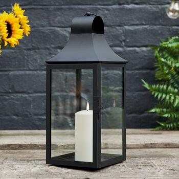 Albury Medium Garden Lantern With LED Candle, 2 of 2
