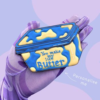 Personalised 'You Make My Life Butter' Iced Biscuit, 4 of 7