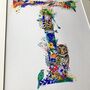 Personalised T To Z Bright Wildlife Letter Print, thumbnail 2 of 12