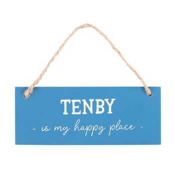 Tenby Is My Happy Place Hanging Sign, 2 of 3