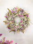 Dried Eucalyptus Wreath With Lilac Statice, thumbnail 1 of 5