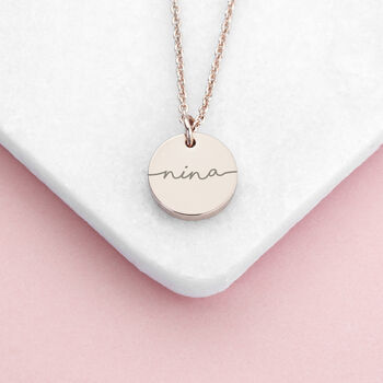 Personalised Disc Necklace, 6 of 8