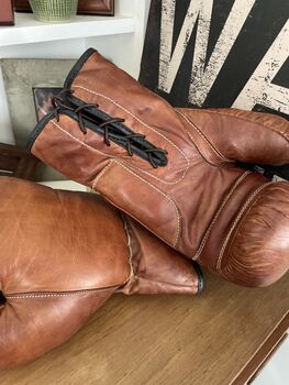 Leather Vintage Style Boxing Gloves Decorative, 3 of 3