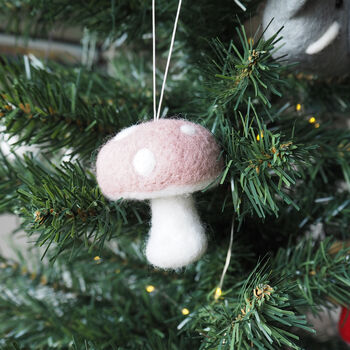 Mushroom Christmas Tree Decoration, 2 of 8