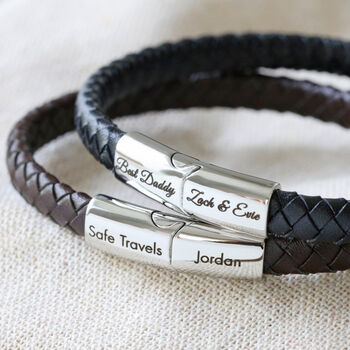 Men's Personalised Woven Bracelet, 3 of 12