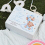 Baby Teddy Pink Or Blue Keepsake Memory Box, thumbnail 3 of 4