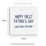 'Happy First Father's Day From Bump' Ceramic Coaster, thumbnail 6 of 9