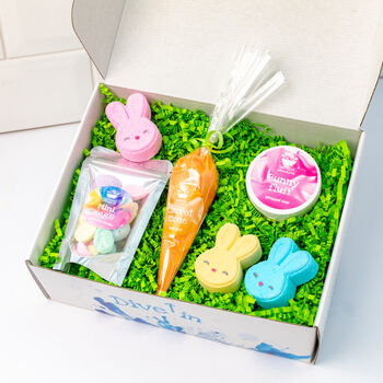 'Hoppy Easter' Six Piece Bathtime Gift Set, 2 of 7
