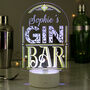 Personalised LED Colour Changing Gin Bar Light, thumbnail 5 of 5
